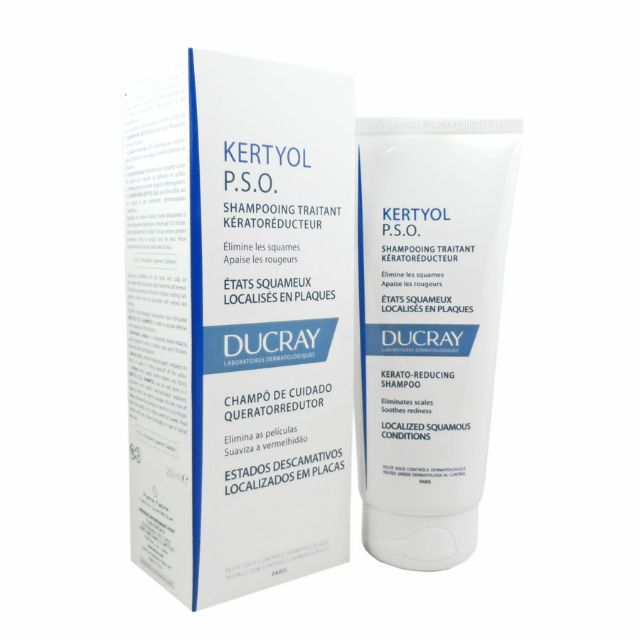 Dầu gội cho da bị gàu mảng, vảy nến Ducray Kertyol Pso Caprylic Shampoo 125ml
