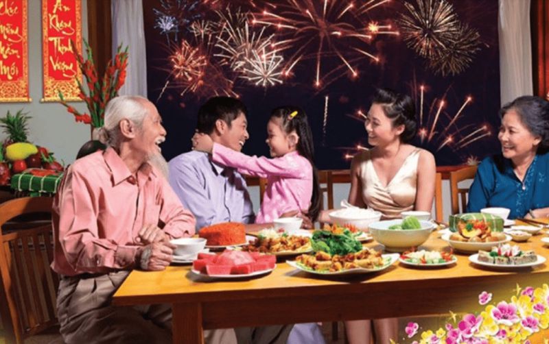 Bài văn tả cảnh sum họp của gia đình em vào buổi tối số 5