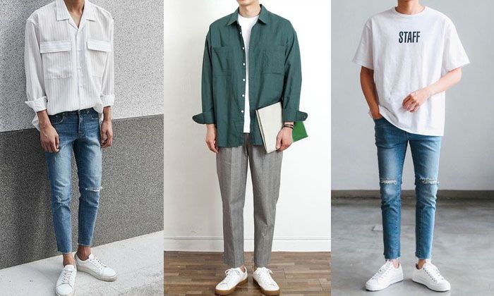 Lựa chọn trang phục có thiết kế đối chọi giản