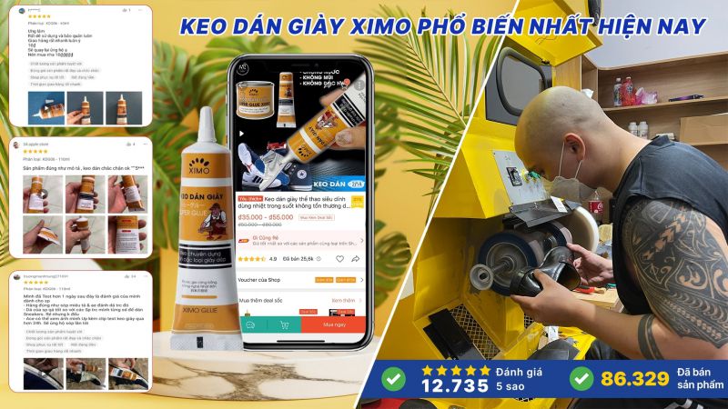 Keo dán giày nhiệt XIMO