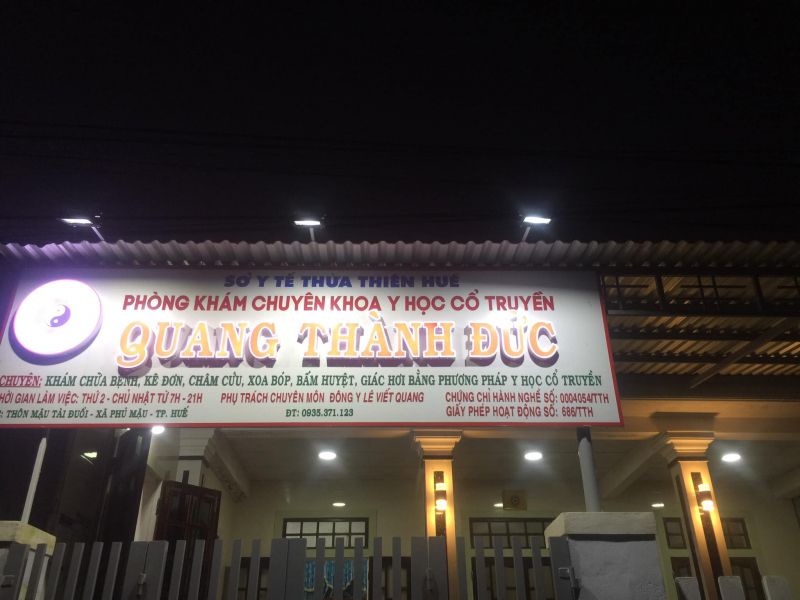 Phòng Khám Chuyên Khoa Y Học Cổ Truyền Quang Thành Đức