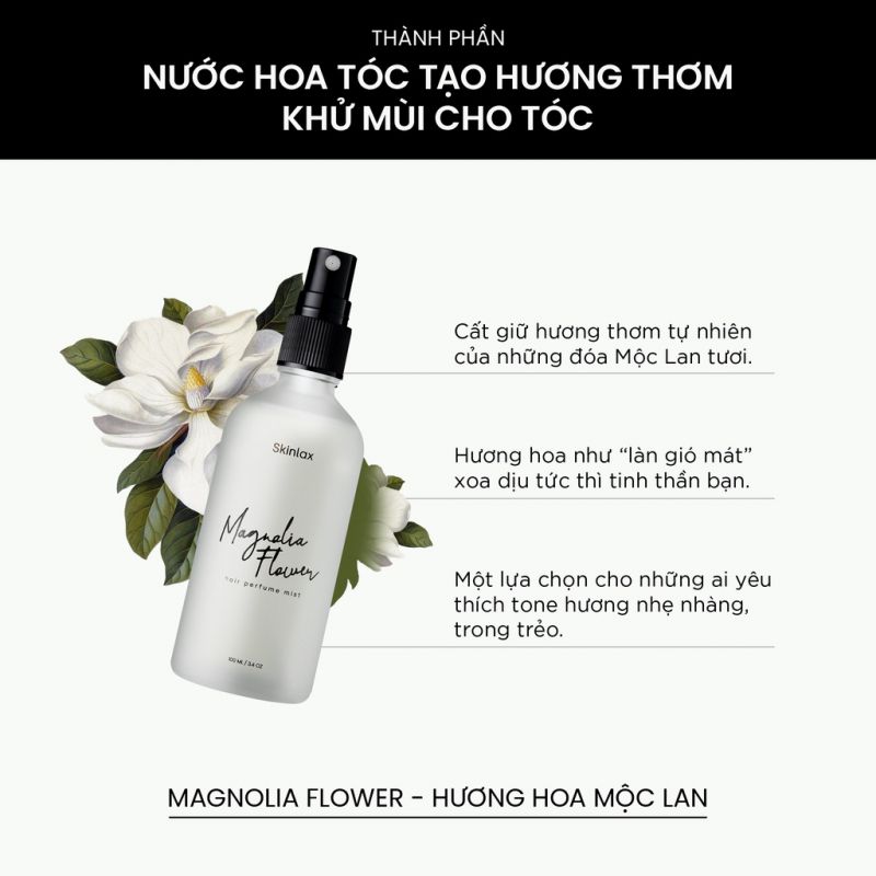 Nước hoa tóc hương hoa SKINLAX (100ml)