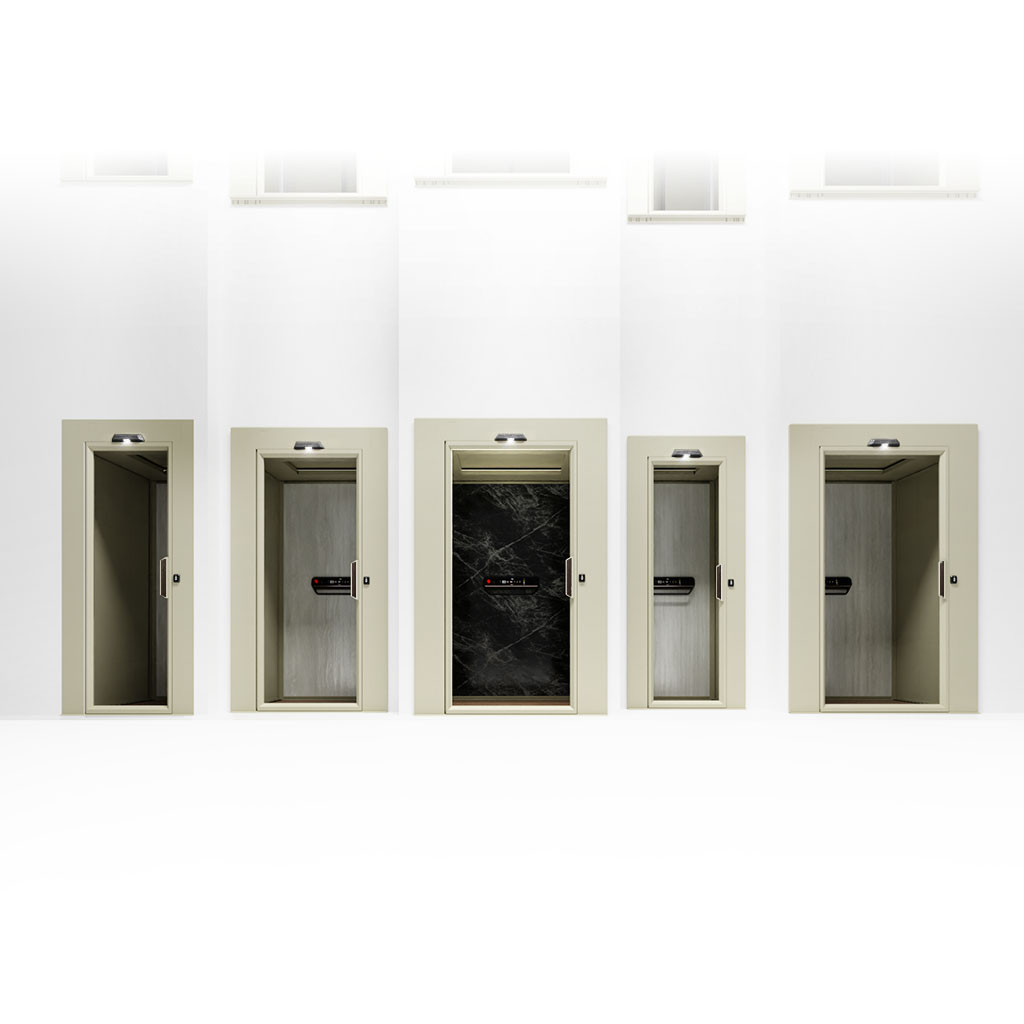 Thang máy gia đình Cibes Lift cho phép quý khách có thể thoải mái thiết kế theo ý thích từ những tùy chọn được đưa ra bởi Cibes nhằm khẳng định dấu ấn riêng 