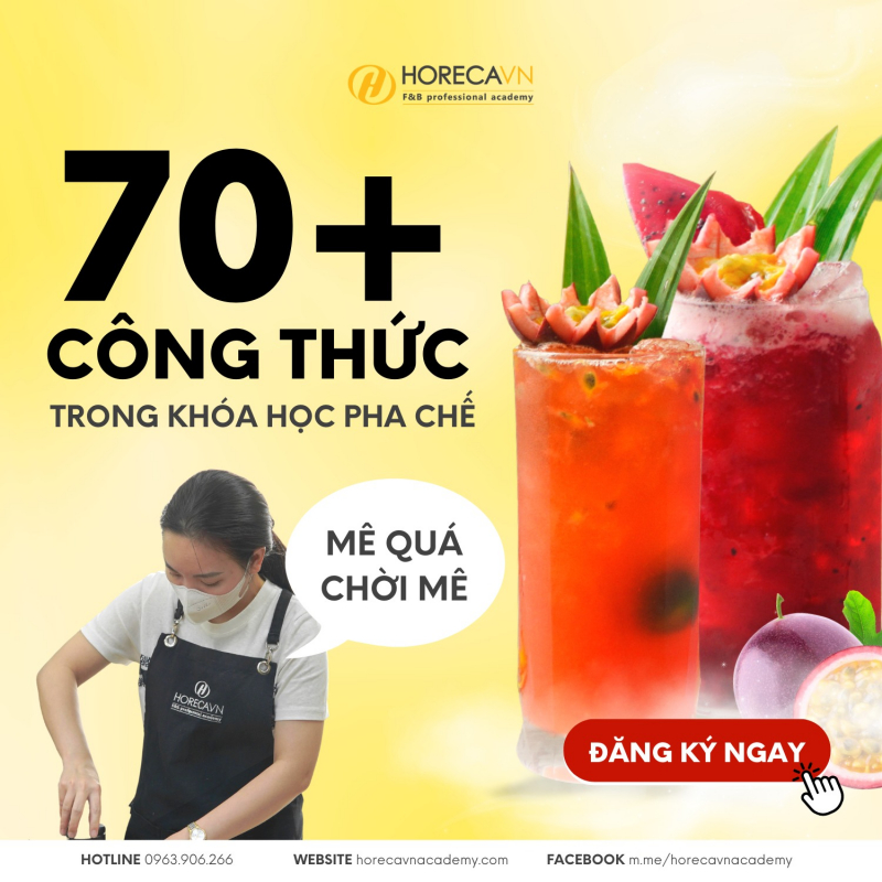 Đào tạo pha chế chuyên sâu Horecavn
