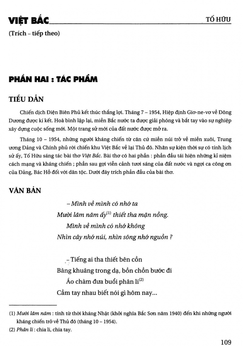 Việt Bắc - Tố Hữu