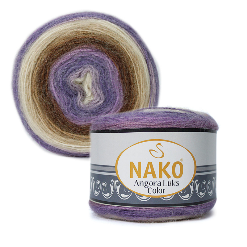 Sợi len Nako Angora Luks Color