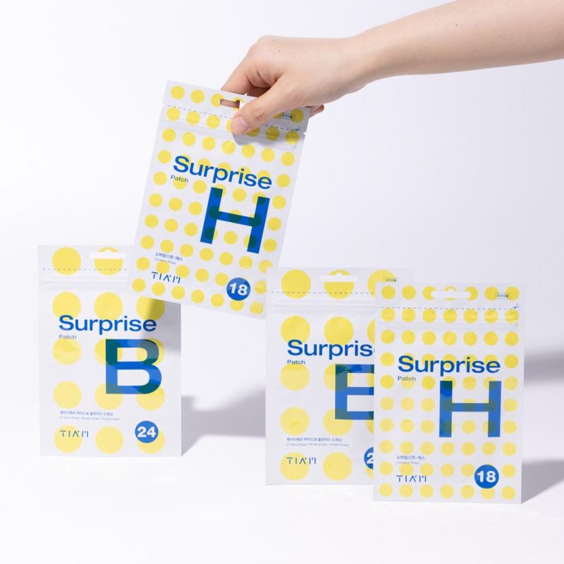 Miếng dán mụn Hydrocoloid siêu mỏng Tia'm Surprise H Patch 18 miếng Miếng dán mụn Hydrocoloid siêu mỏng Tia'm Surprise H Patch 18 miếng