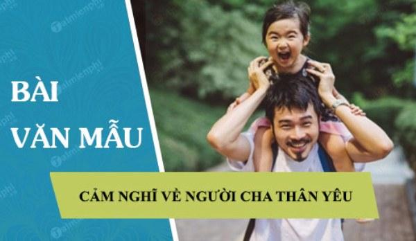 Bài văn cảm nghĩ về người cha mẫu 12