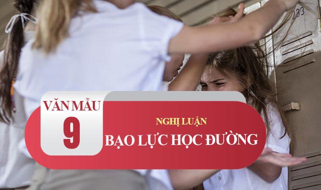 Bài văn nghị luận xã hội về bạo lực học đường số 1